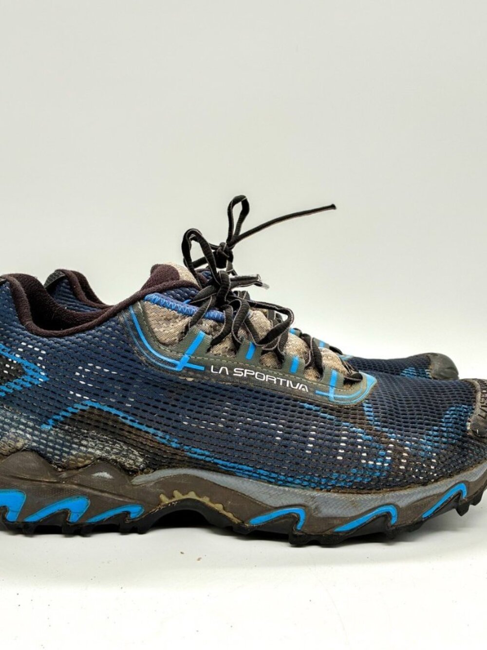 La Sportiva Wildcat 2.0 GTX Mens Size 11 Blue Black Trail Running Shoes